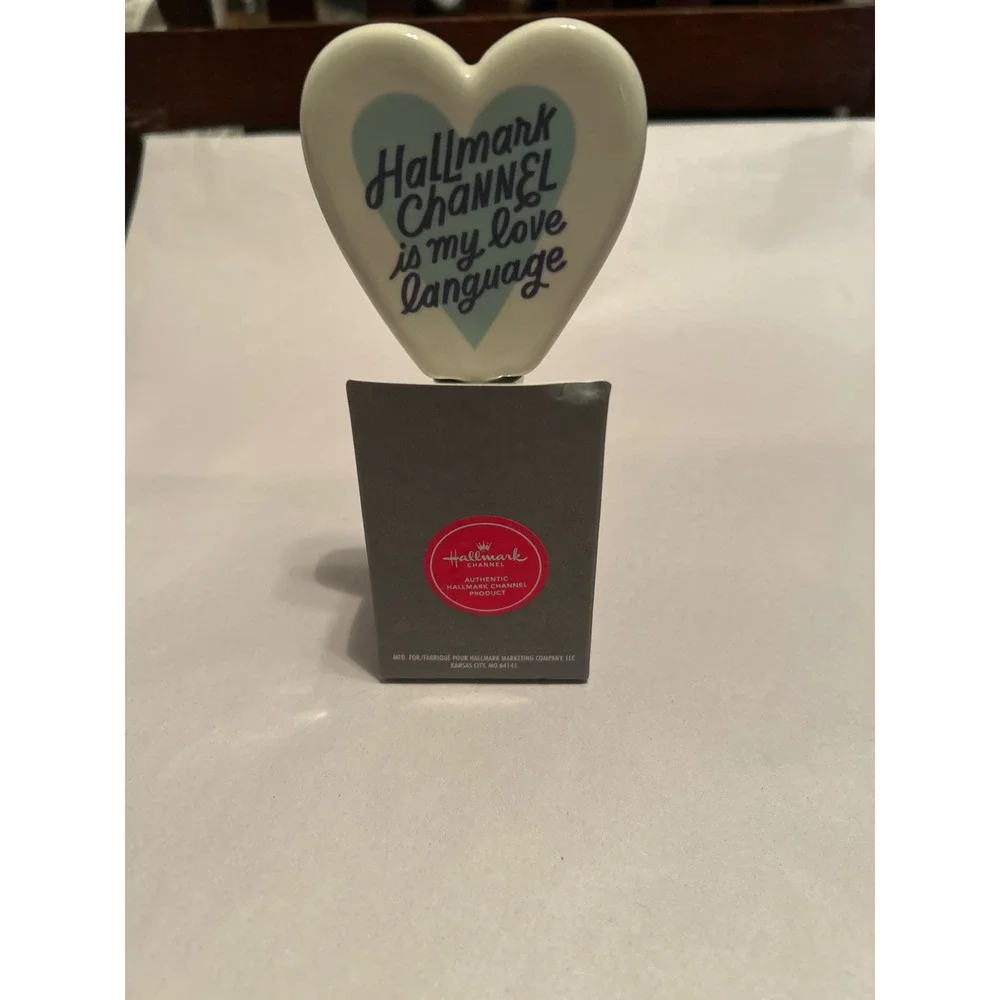 Hallmark Channel Heart Bottle Stopper My Love Language Wine Gift‎ New Boxed